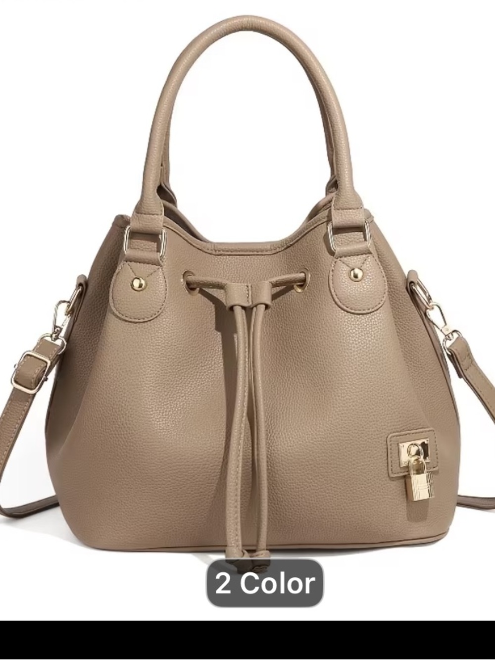 Tan Brown Tote Bag with Tan Trim Large Sized.